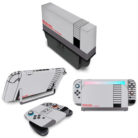KIT Nintendo Switch 2 Skin Anti-Rage e Capa Anti Poeira - Nintendinho Nes