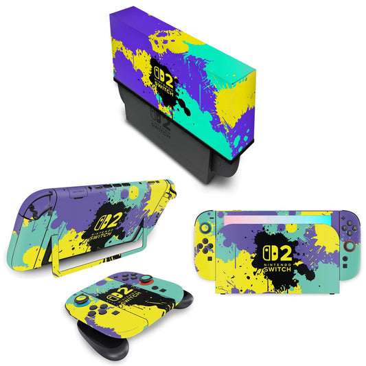 KIT Nintendo Switch 2 Skin Anti-Rage e Capa Anti Poeira - Modelo 057