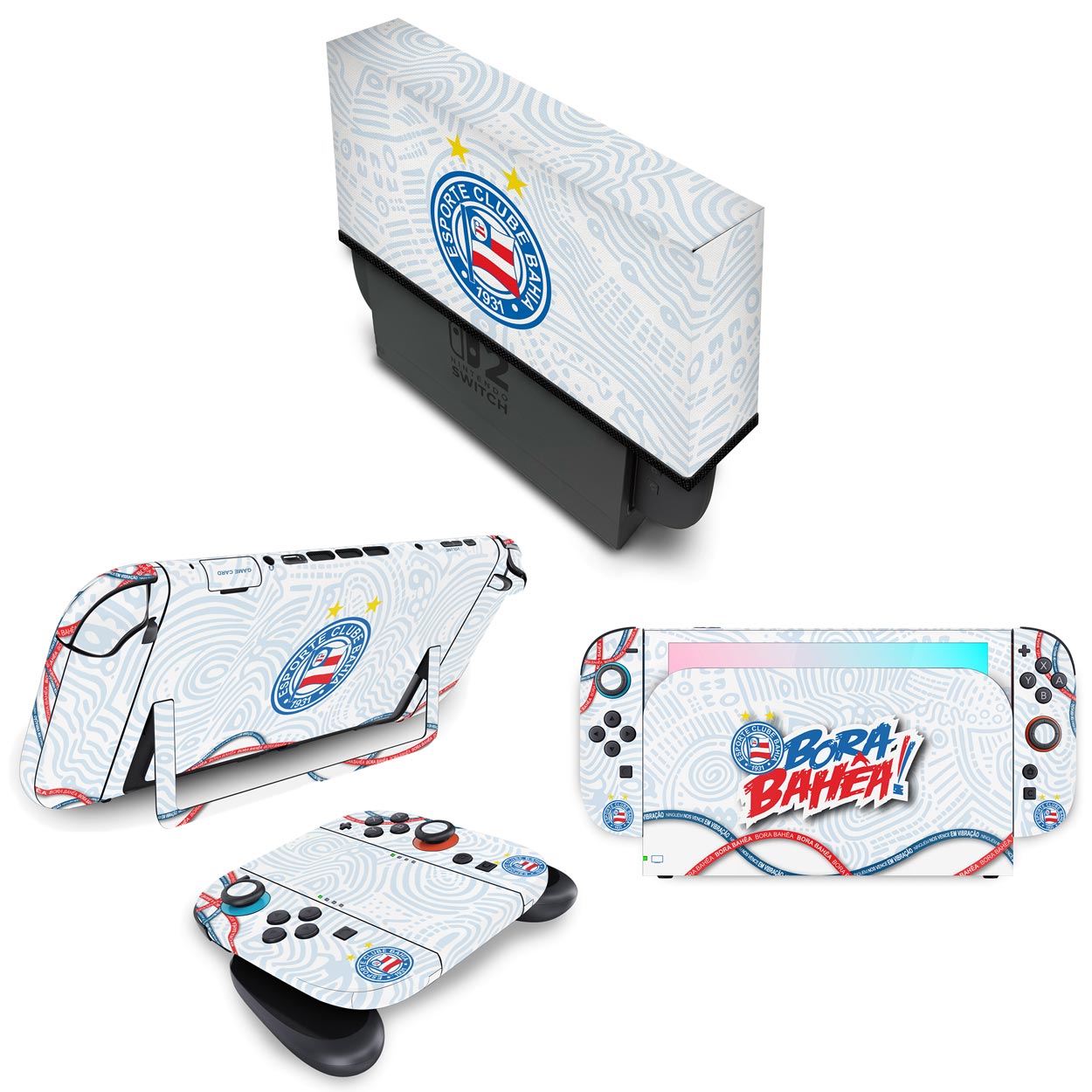 KIT Capa Anti Poeira e Skin Anti-Rage Nintendo Switch 2 - Bahia A