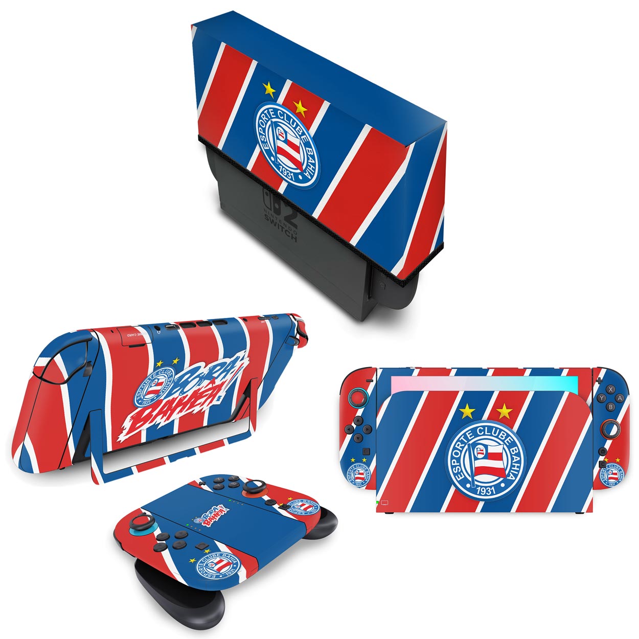 KIT Capa Anti Poeira e Skin Anti-Rage Nintendo Switch 2 - Bahia B
