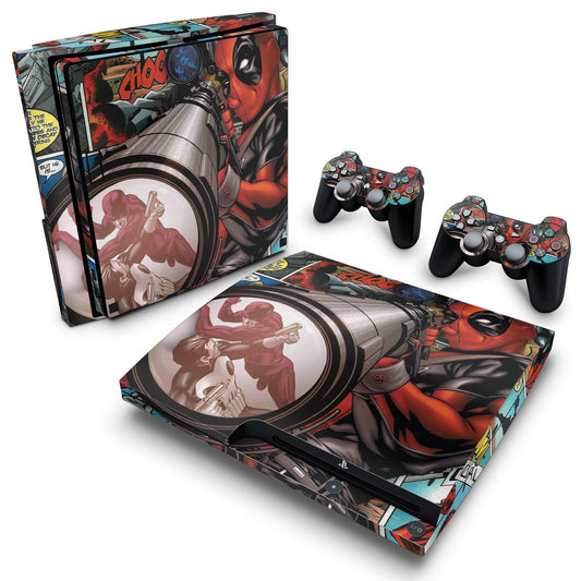 Skin Anti-Rage PS3 Slim - Deadpool