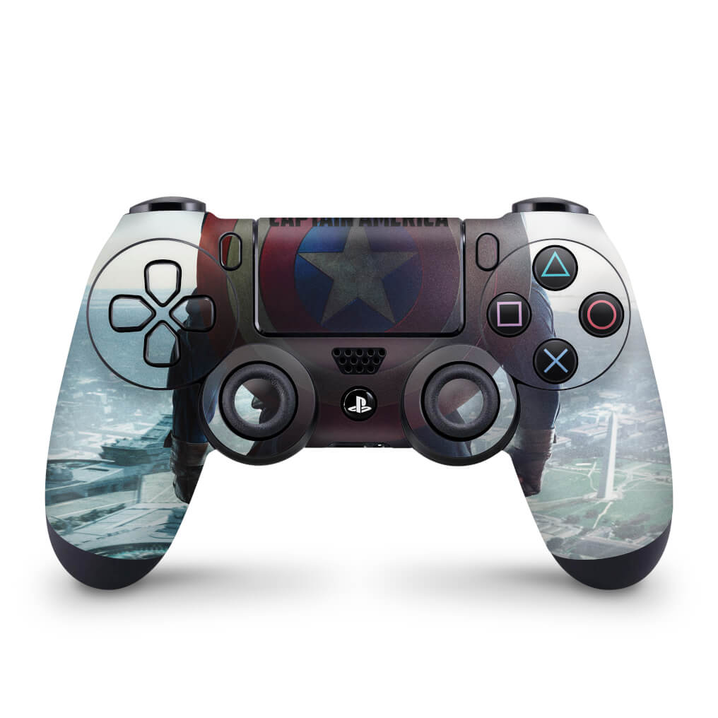 Skin Anti-Rage PS4 Controle - Capitao America - Pop Arte Skins
