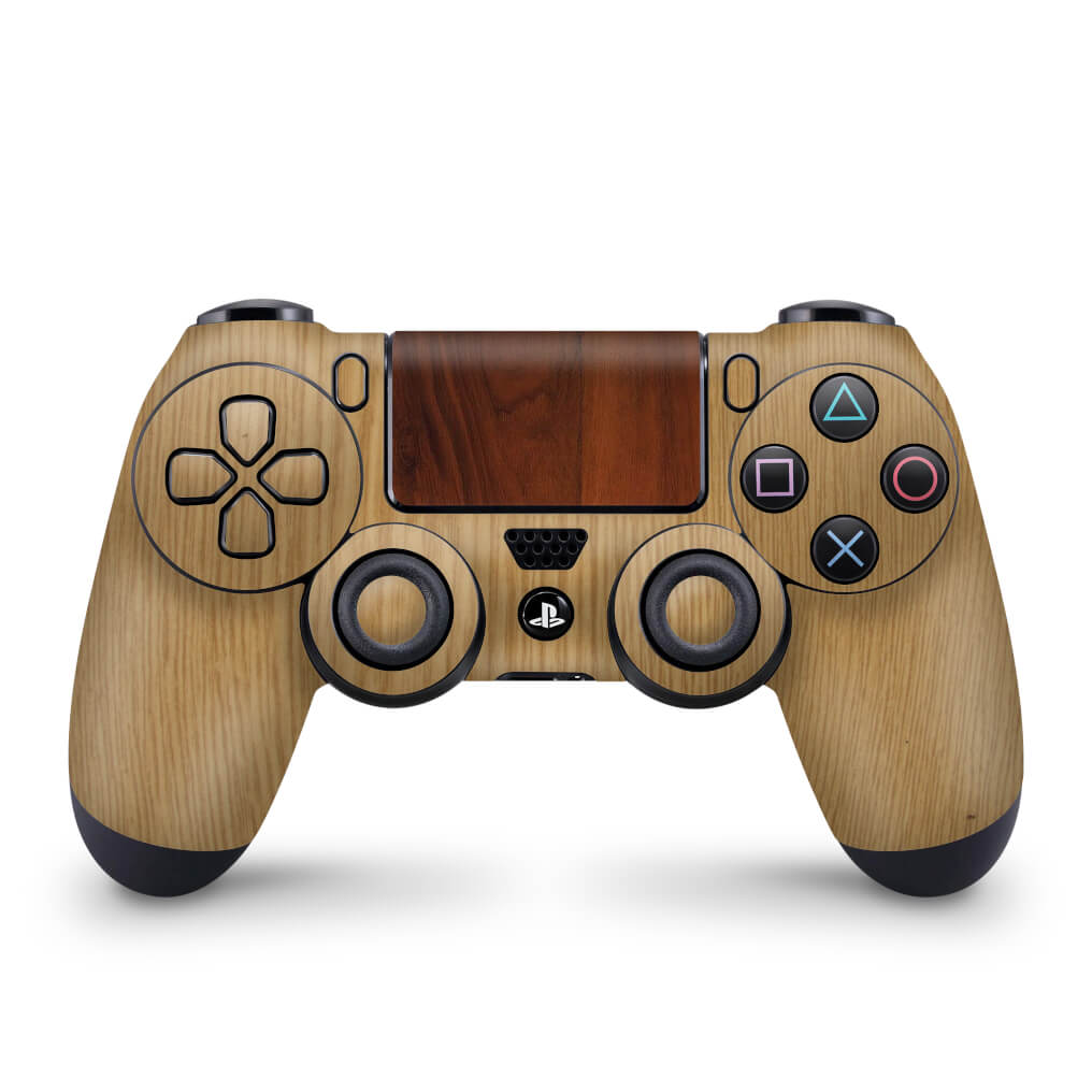 Skin Anti-Rage PS4 Controle - Textura Madeira