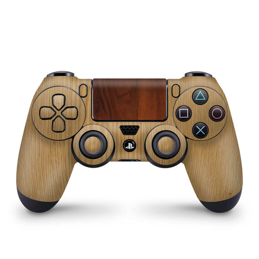 Skin Anti-Rage PS4 Controle - Textura Madeira