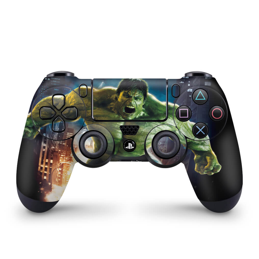 Skin Anti-Rage PS4 Controle - Hulk