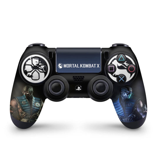Skin Anti-Rage PS4 Controle - Mortal Kombat X - Sub Zero