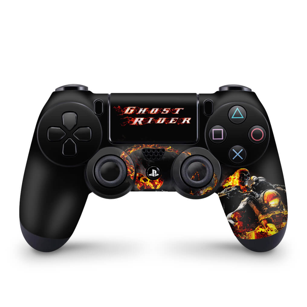 Skin Anti-Rage PS4 Controle - Ghost Rider #A