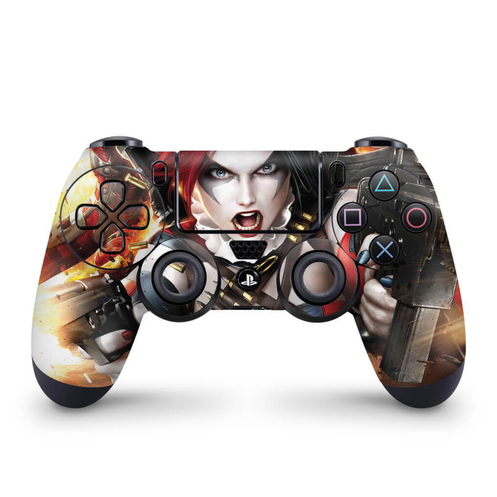Skin Anti-Rage PS4 Controle - Harley Quinn - Arlequina #b