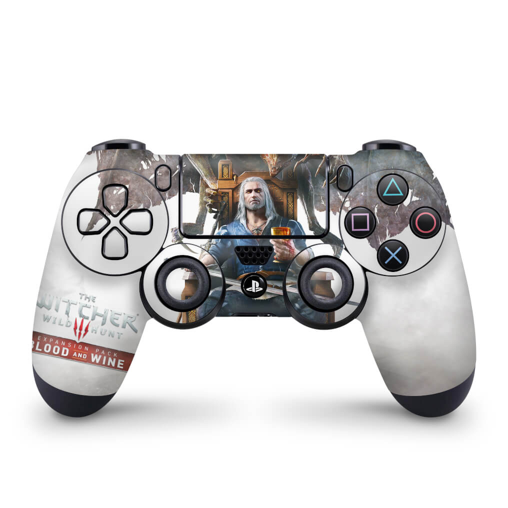 Skin Anti-Rage PS4 Controle - The Witcher 3: Wild Hunt - Blood and Wine - Pop Arte Skins