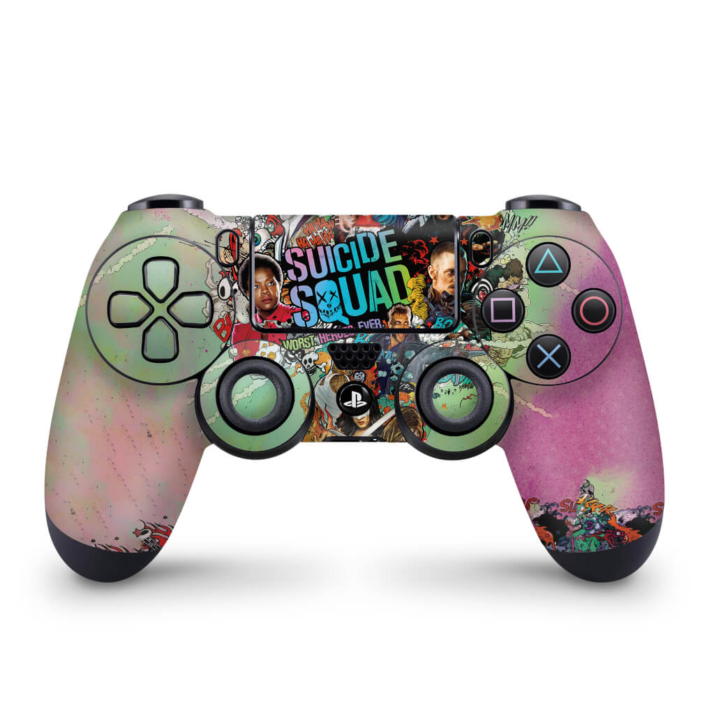 Skin Anti-Rage PS4 Controle - Esquadrão Suicida #A