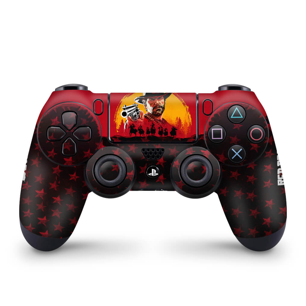Skin Anti-Rage PS4 Controle - Red Dead Redemption 2