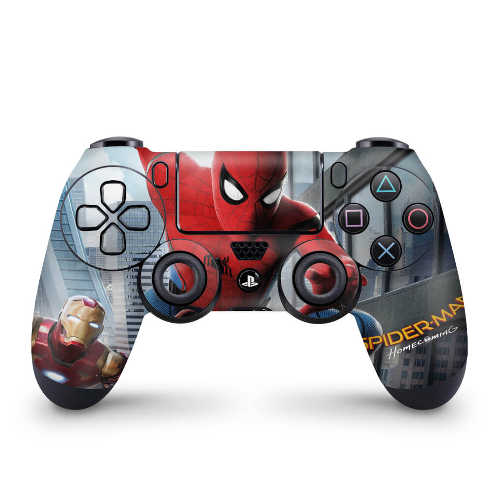 Skin Anti-Rage PS4 Controle - Spiderman - Homem Aranha Homecoming - Pop Arte Skins