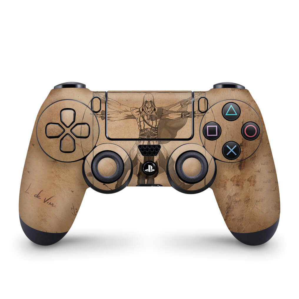 Skin Anti-Rage PS4 Controle - Assassin’s Creed Vitruviano