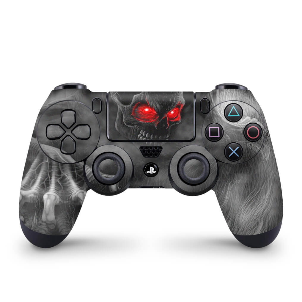 Skin Anti-Rage PS4 Controle - Caveira Skull - Pop Arte Skins
