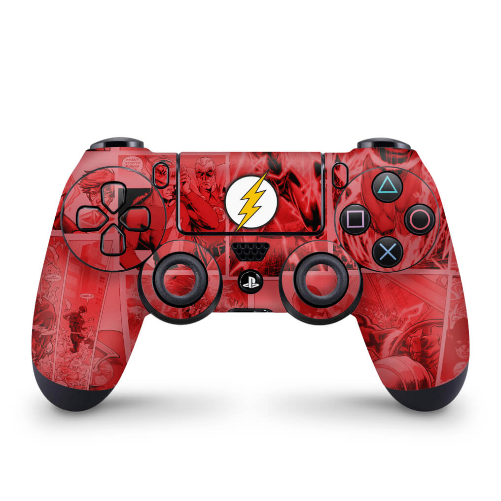 Skin Anti-Rage PS4 Controle - The Flash Comics - Pop Arte Skins