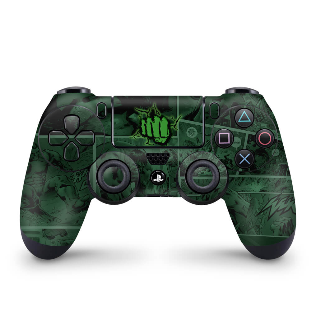 Skin Anti-Rage PS4 Controle - Hulk Comics - Pop Arte Skins