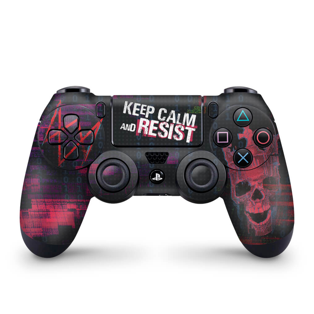 Skin Anti-Rage PS4 Controle - Watch Dogs Legion - Pop Arte Skins