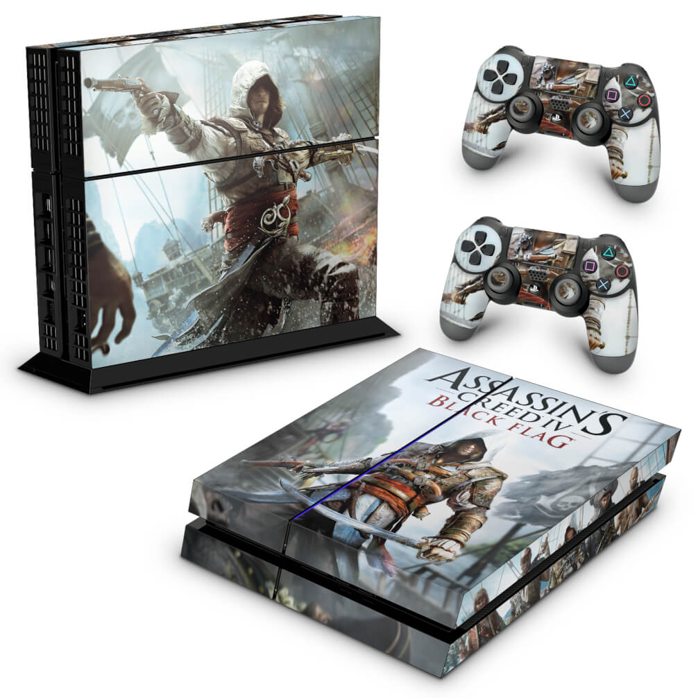 Skin Anti-Rage PS4 Fat - Assassins Creed Black Flag