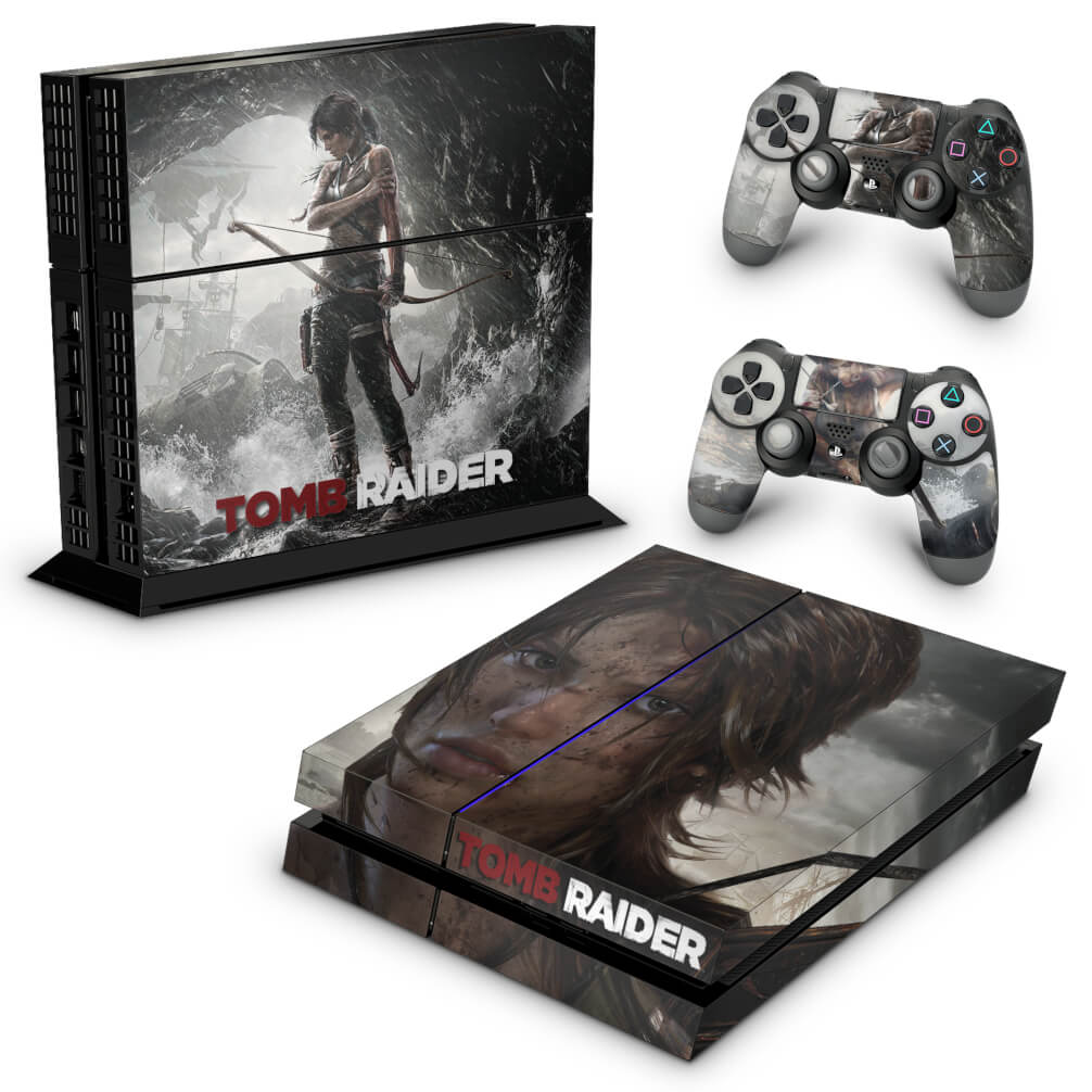 Skin Anti-Rage PS4 Fat - Tomb Raider - Pop Arte Skins