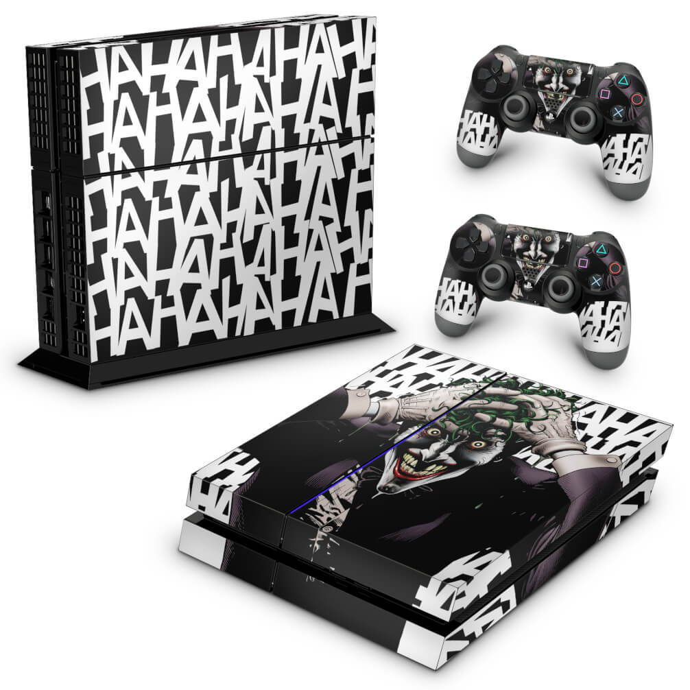 Skin Anti-Rage PS4 Fat - Joker Coringa Batman - Pop Arte Skins