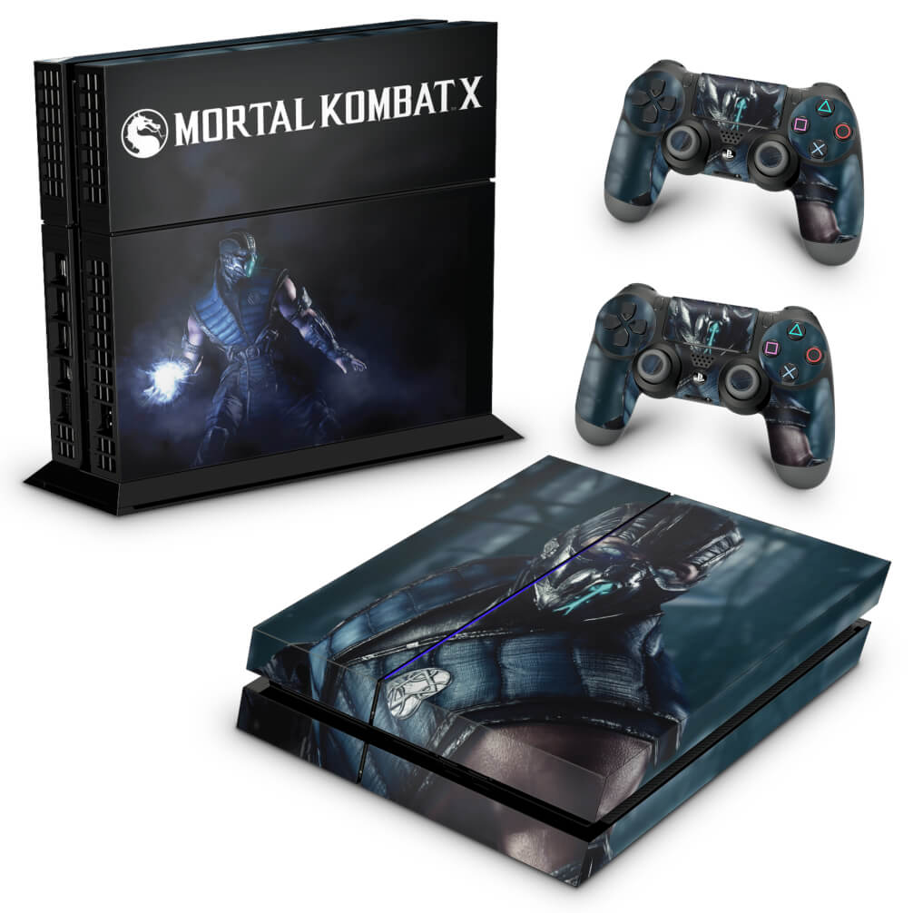 Skin Anti-Rage PS4 Fat - Mortal Kombat X - Sub Zero