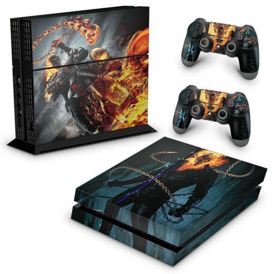 Skin Anti-Rage PS4 Fat - Ghost Rider #B
