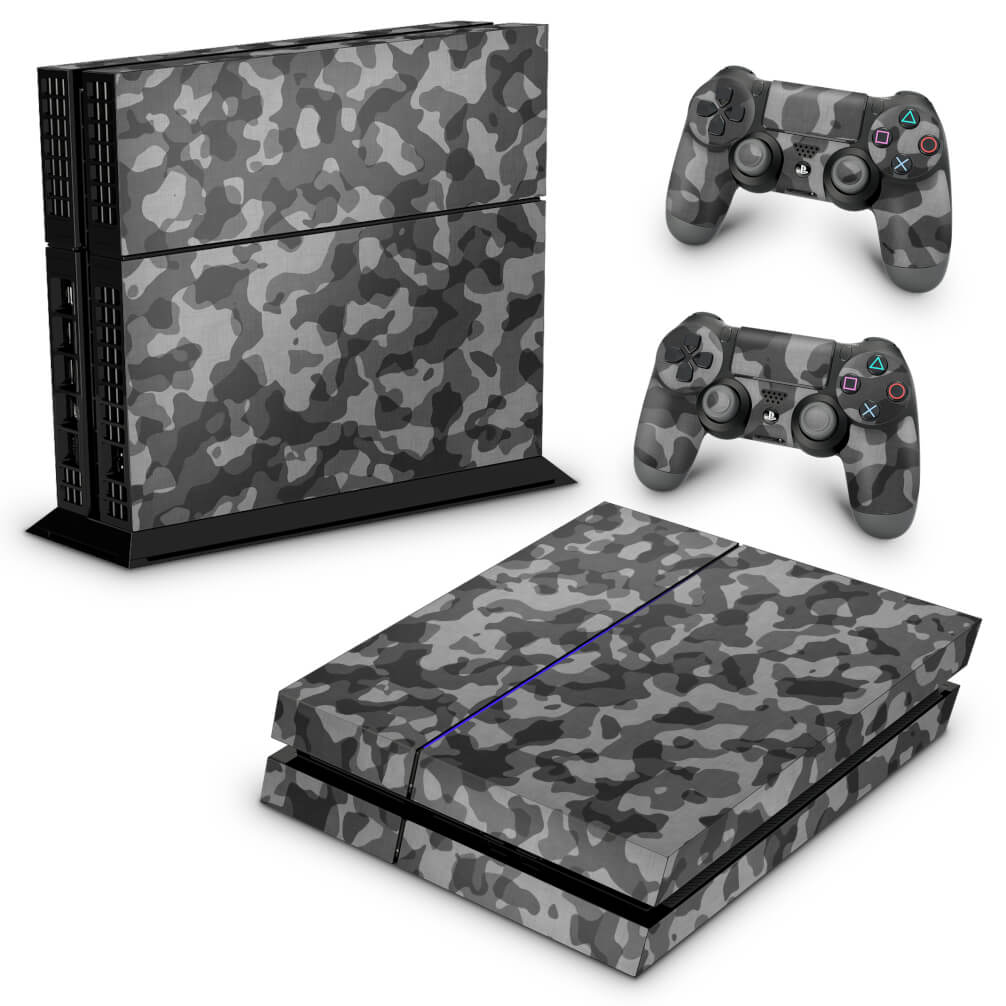 Skin Anti-Rage PS4 Fat - Camuflagem Cinza