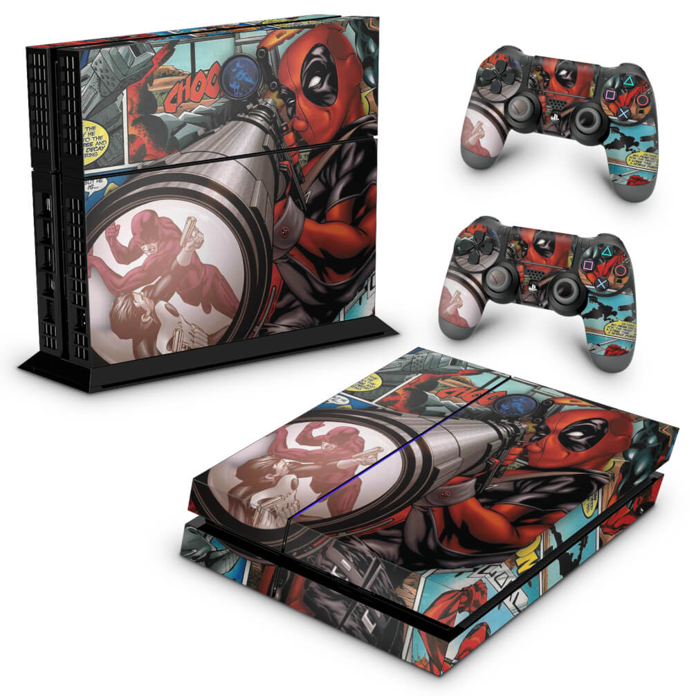 Skin Anti-Rage PS4 Fat - Deadpool - Pop Arte Skins