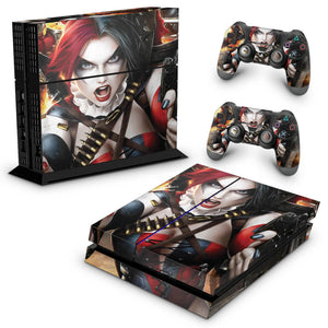 Skin Anti-Rage PS4 Fat - Harley Quinn - Arlequina #b - Pop Arte Skins