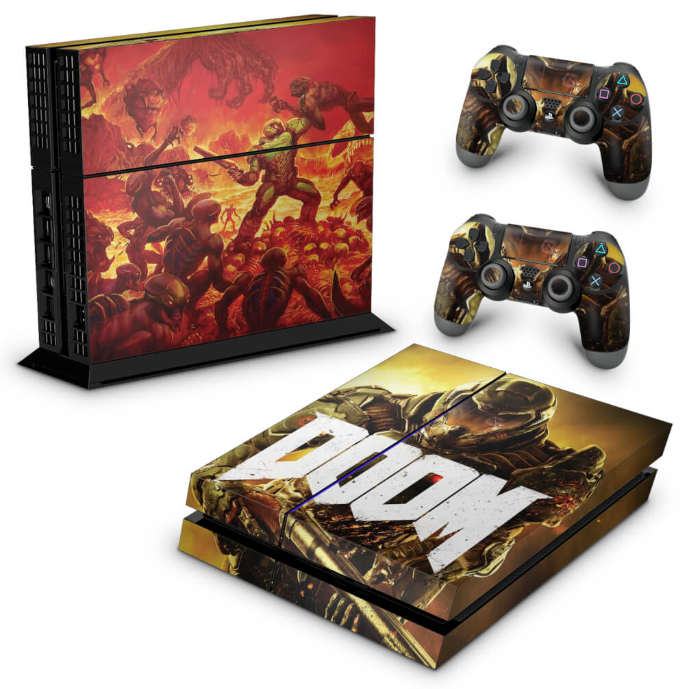 Skin Anti-Rage PS4 Fat - Doom - Pop Arte Skins
