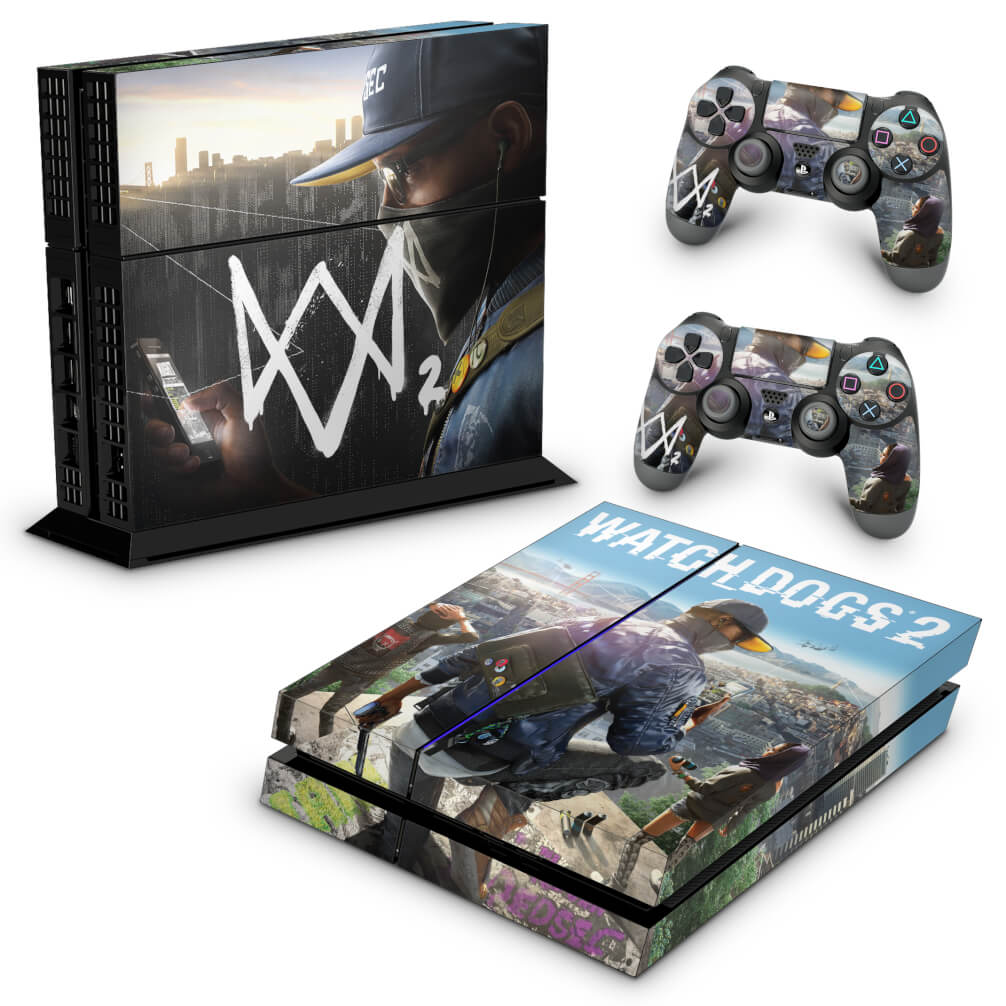 Skin Anti-Rage PS4 Fat - Watch Dogs 2