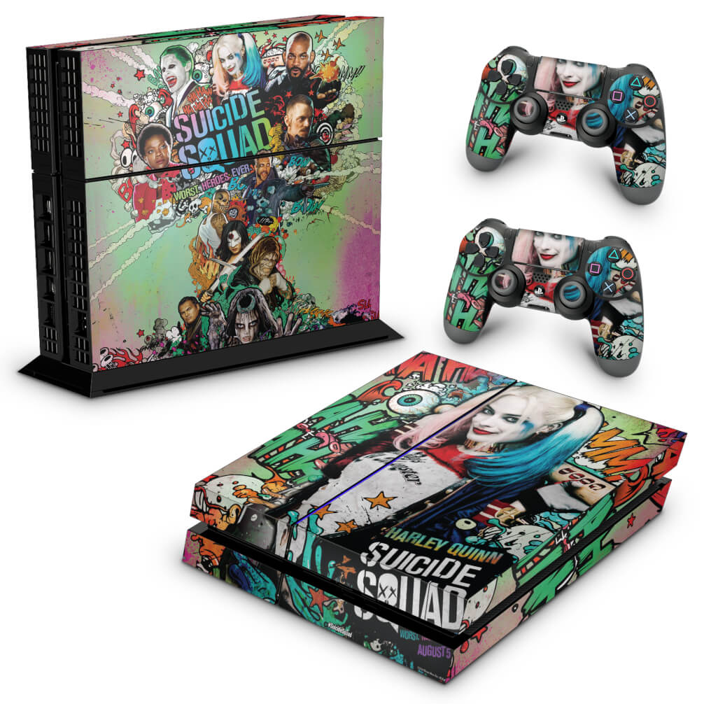 Skin Anti-Rage PS4 Fat - Esquadrão Suicida #A