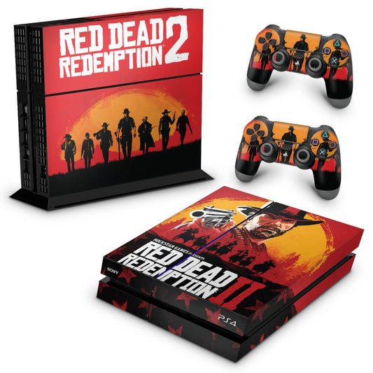 Skin Anti-Rage PS4 Fat - Red Dead Redemption 2