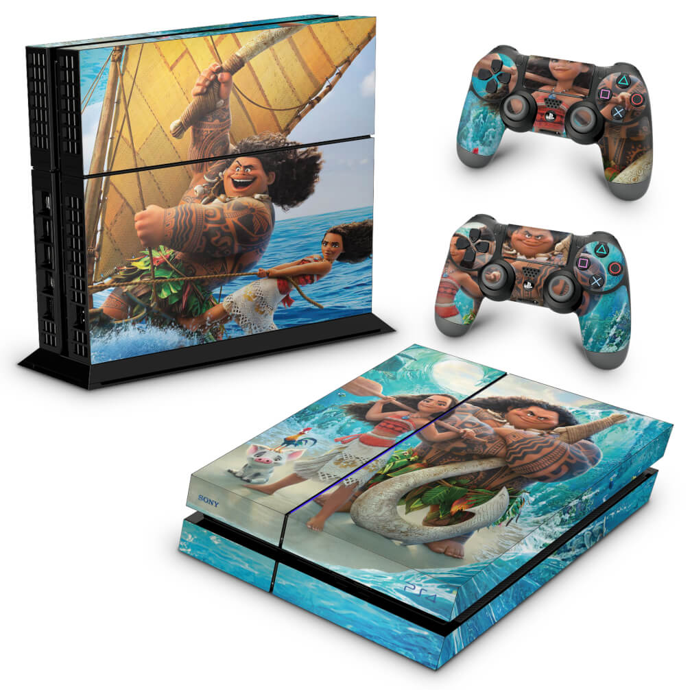 Skin Anti-Rage PS4 Fat - Moana - Pop Arte Skins