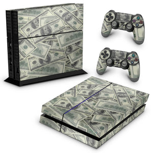 Skin Anti-Rage PS4 Fat - Dollar Money Dinheiro - Pop Arte Skins