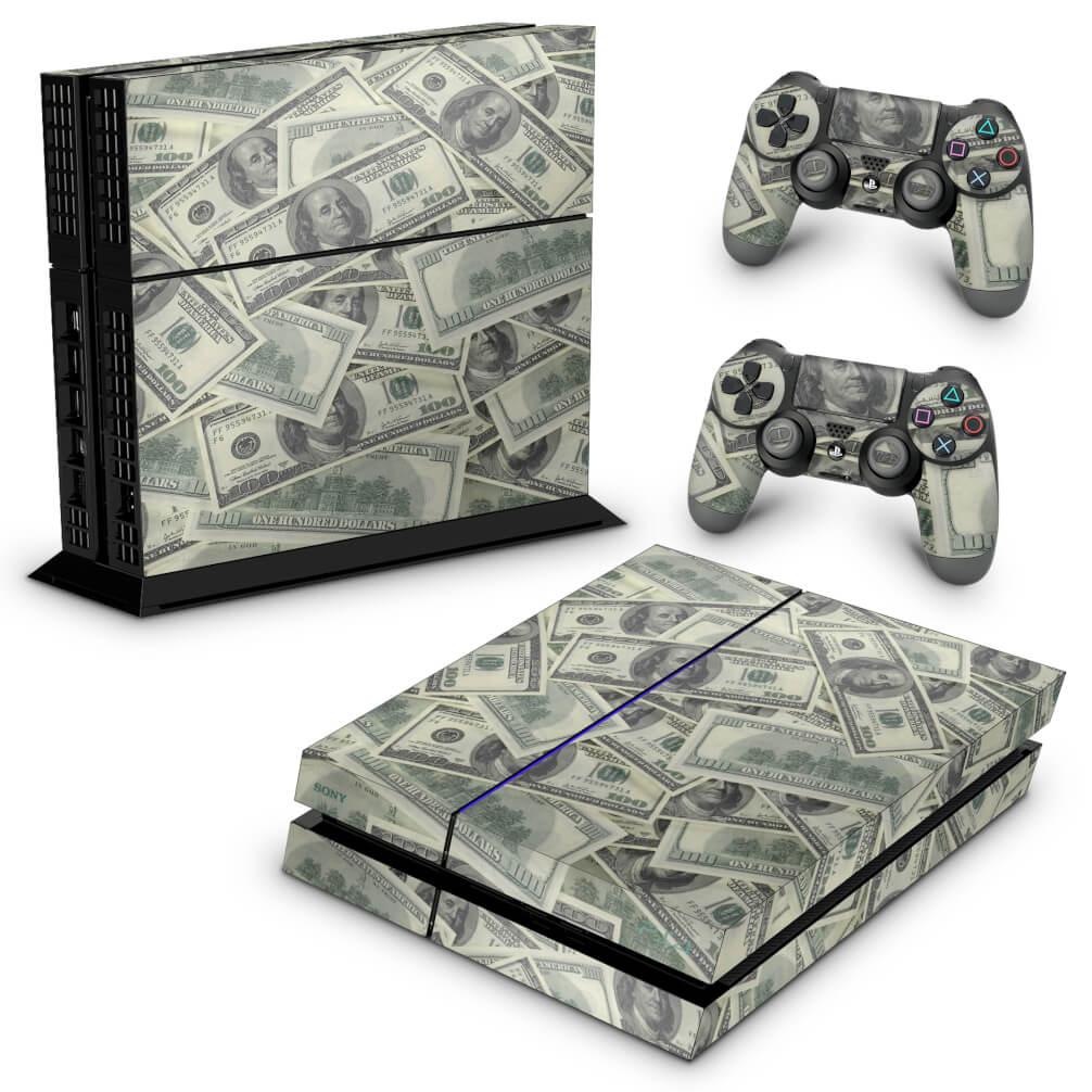 Skin Anti-Rage PS4 Fat - Dollar Money Dinheiro