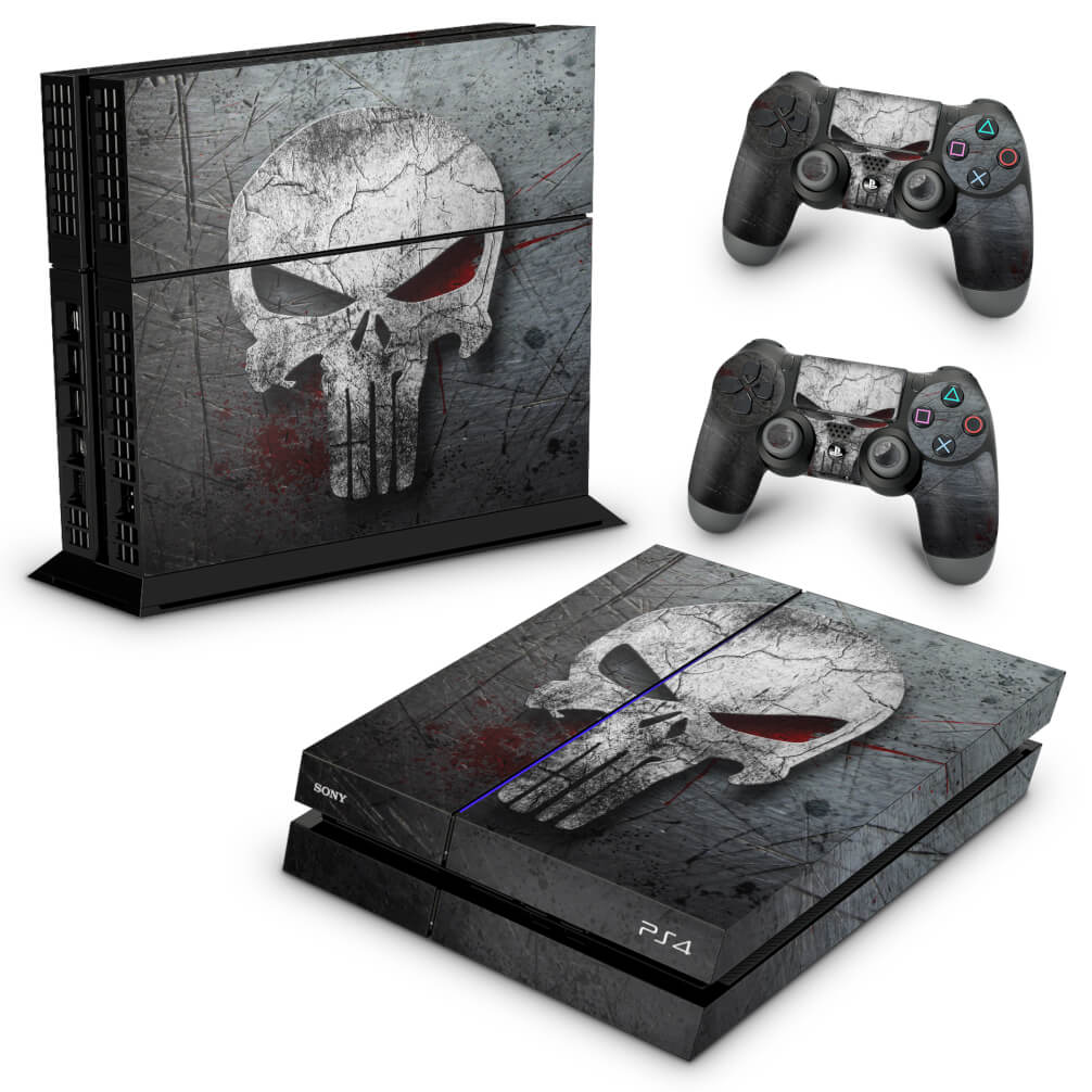 Skin Anti-Rage PS4 Fat - The Punisher Justiceiro #b - Pop Arte Skins