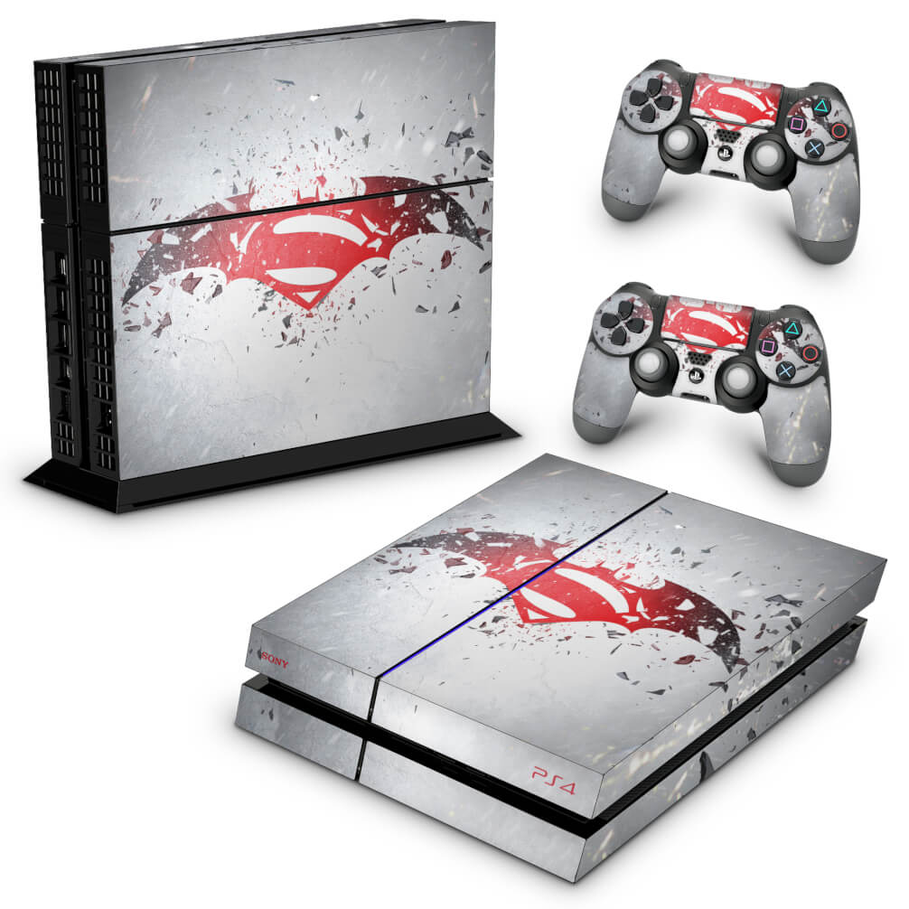 Skin Anti-Rage PS4 Fat - Batman vs Superman Logo