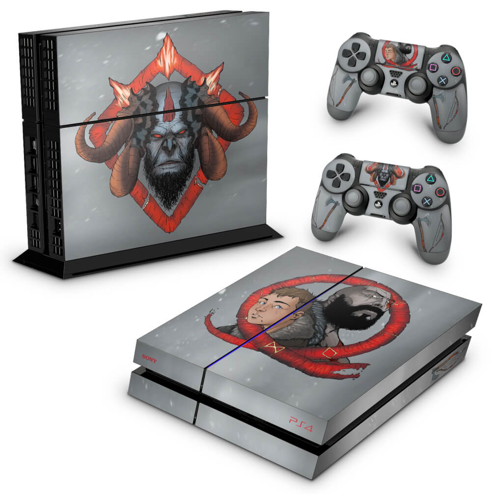 Skin Anti-Rage PS4 Fat - God of War 4