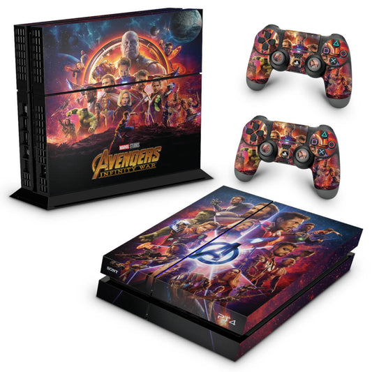 PS4 Fat Skin Anti-Rage - Os Vingadores: Guerra Infinita