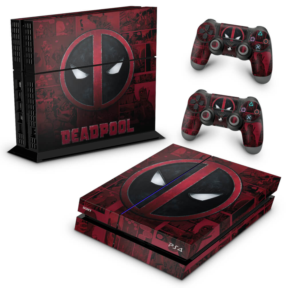 Skin Anti-Rage PS4 Fat - Deadpool Comics - Pop Arte Skins