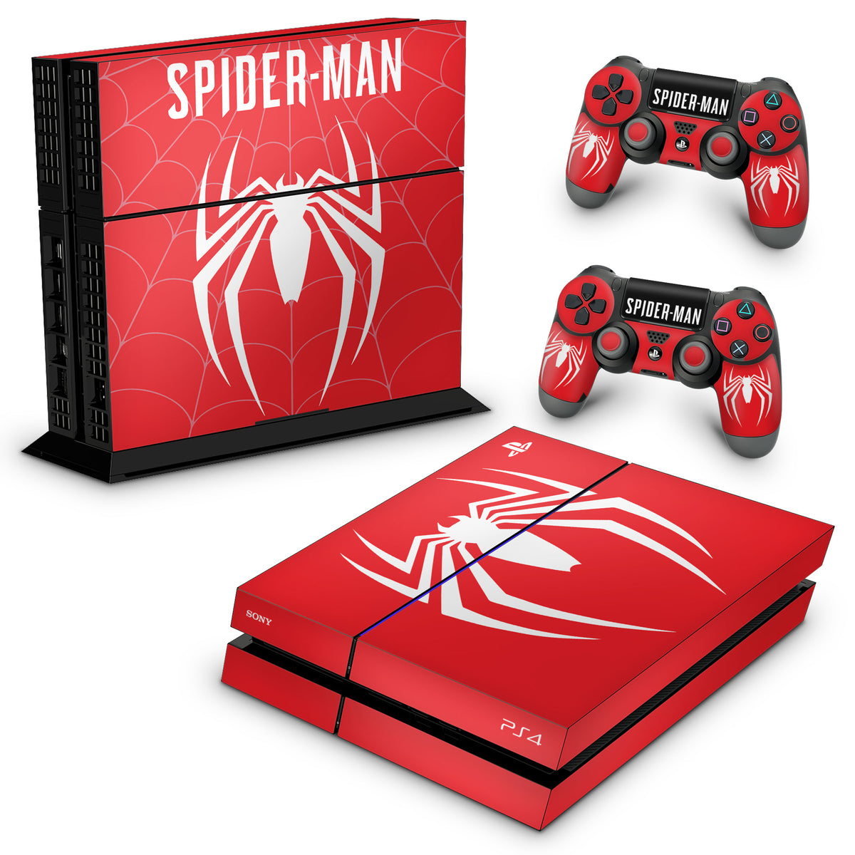 PS4 Fat Skin Anti-Rage - Spider-man Bundle #a