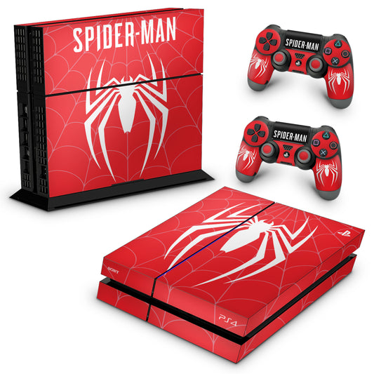 PS4 Fat Skin Anti-Rage - Spider-man Bundle #c