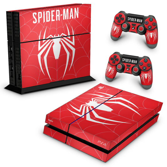 PS4 Fat Skin Anti-Rage - Spider-man Bundle #d