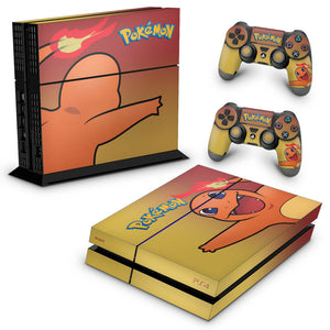 Skin Anti-Rage PS4 Fat - Pokemon Charmander - Pop Arte Skins