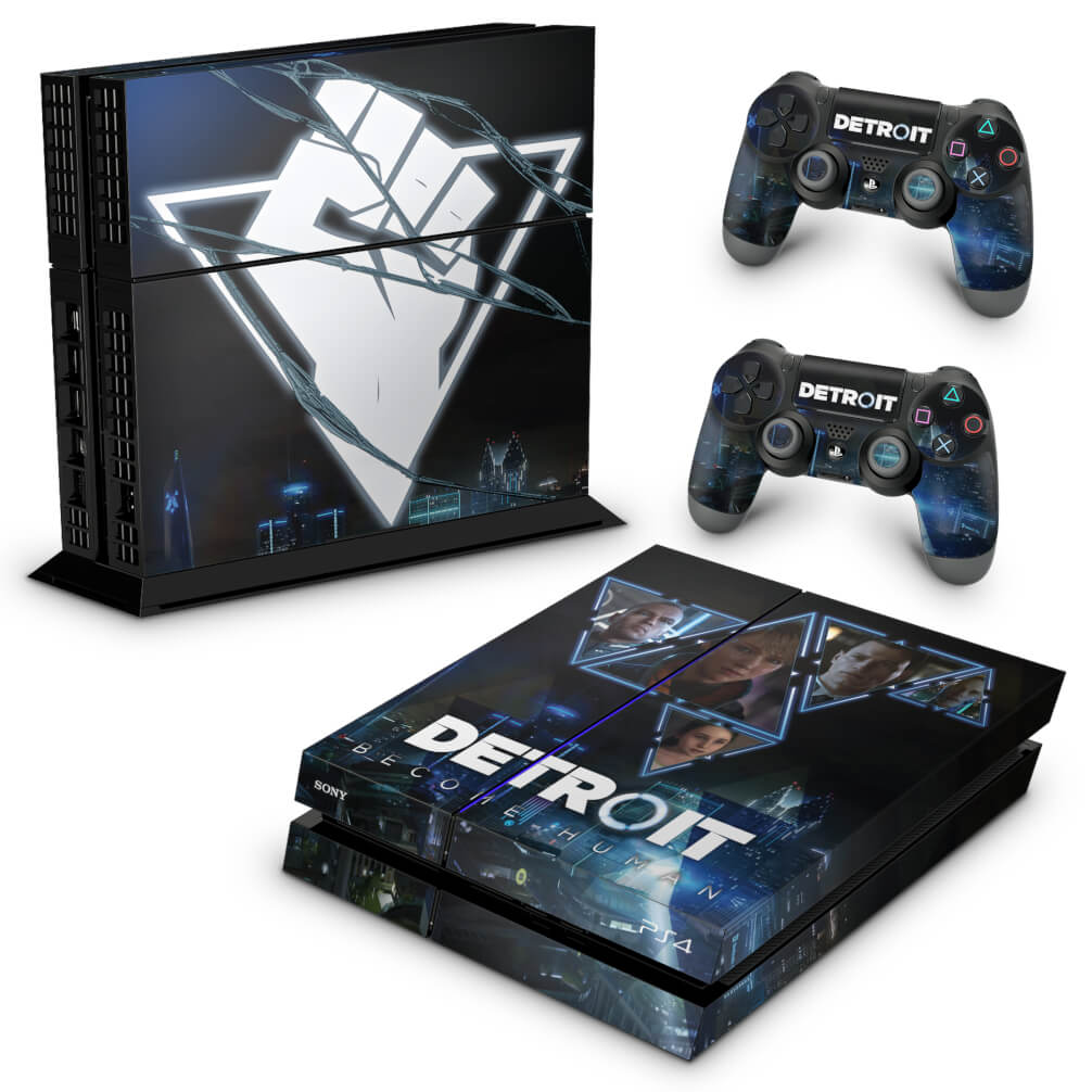 PS4 Fat Skin Anti-Rage - Detroit Become Human