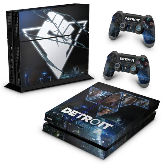 PS4 Fat Skin Anti-Rage - Detroit Become Human
