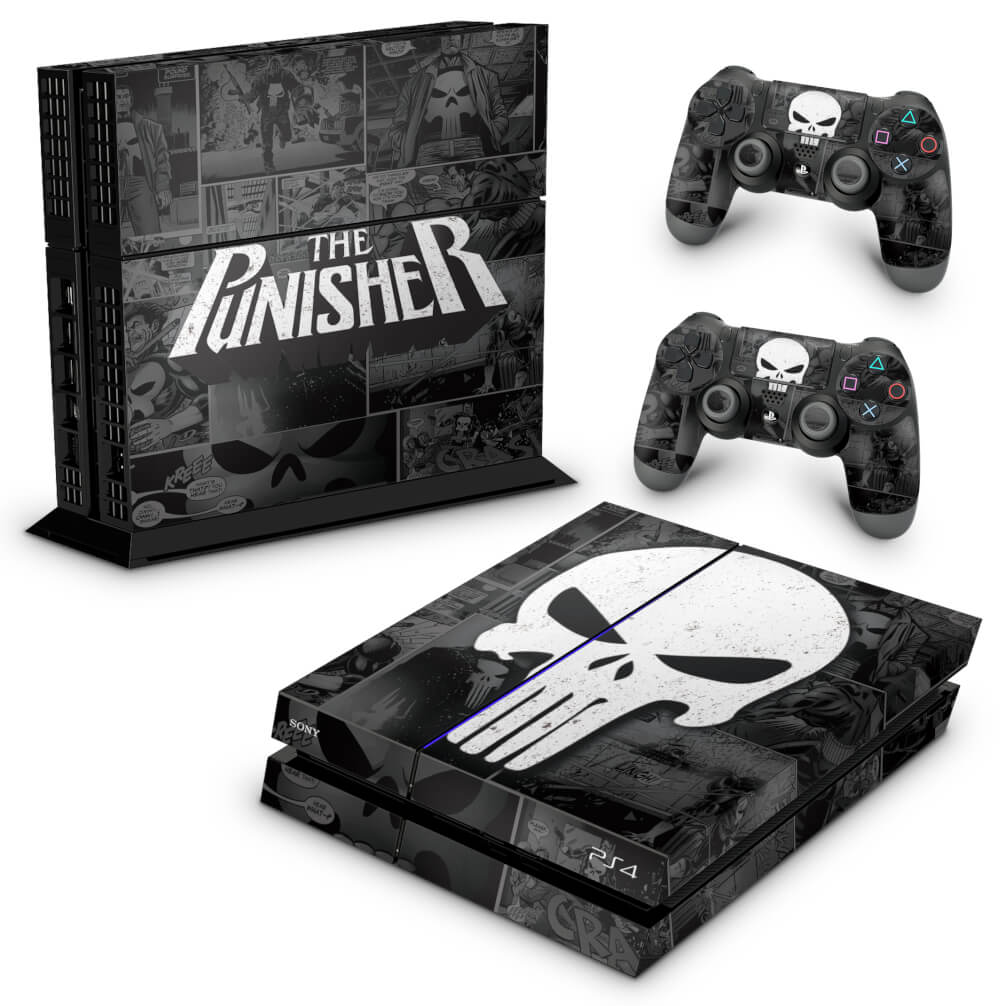Skin Anti-Rage PS4 Fat - The Punisher Justiceiro Comics - Pop Arte Skins