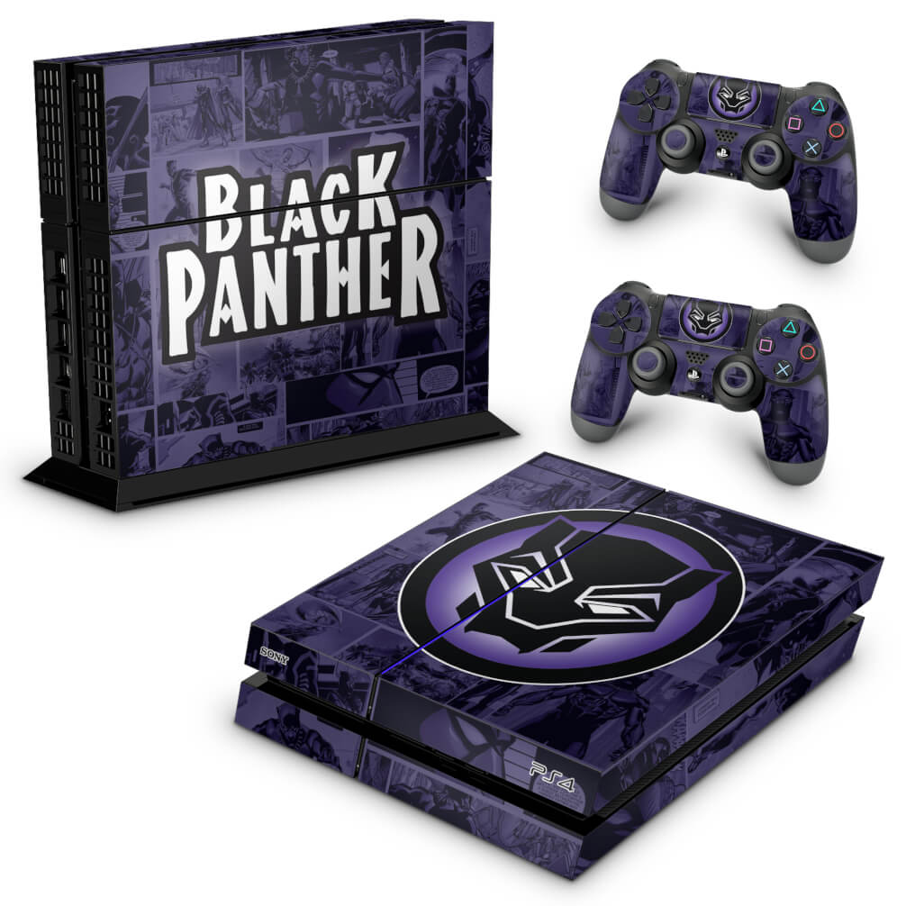 PS4 Fat Skin Anti-Rage - Pantera Negra Comics