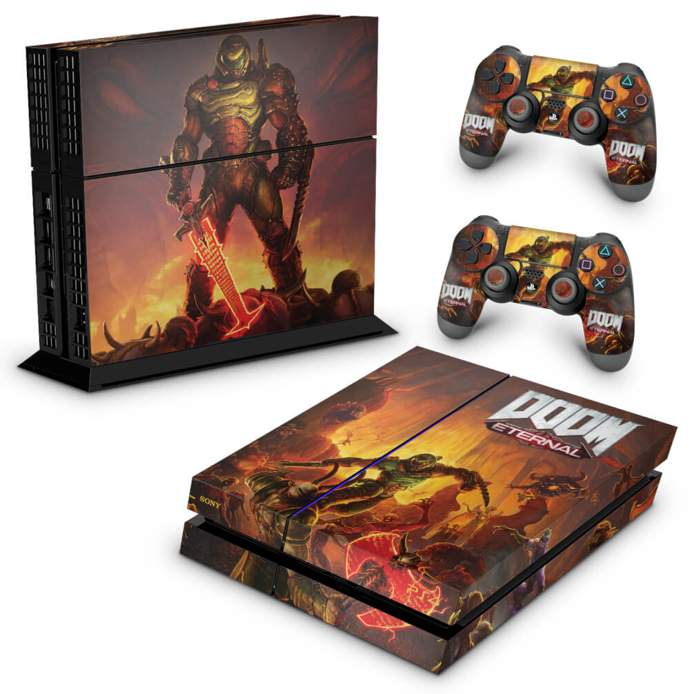 Skin Anti-Rage PS4 Fat - Doom Eternal - Pop Arte Skins